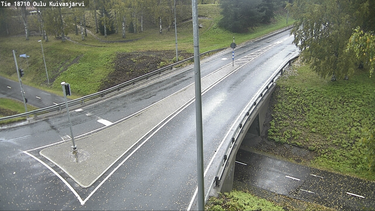 Weather Camera Image väg 18710 Oulu Kuivasjärvi, Oulu, Pohjois-Pohjanmaa