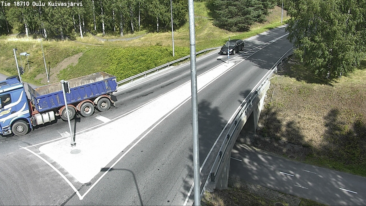 Weather Camera Image road 18710 Oulu Kuivasjärvi, Oulu, Pohjois-Pohjanmaa