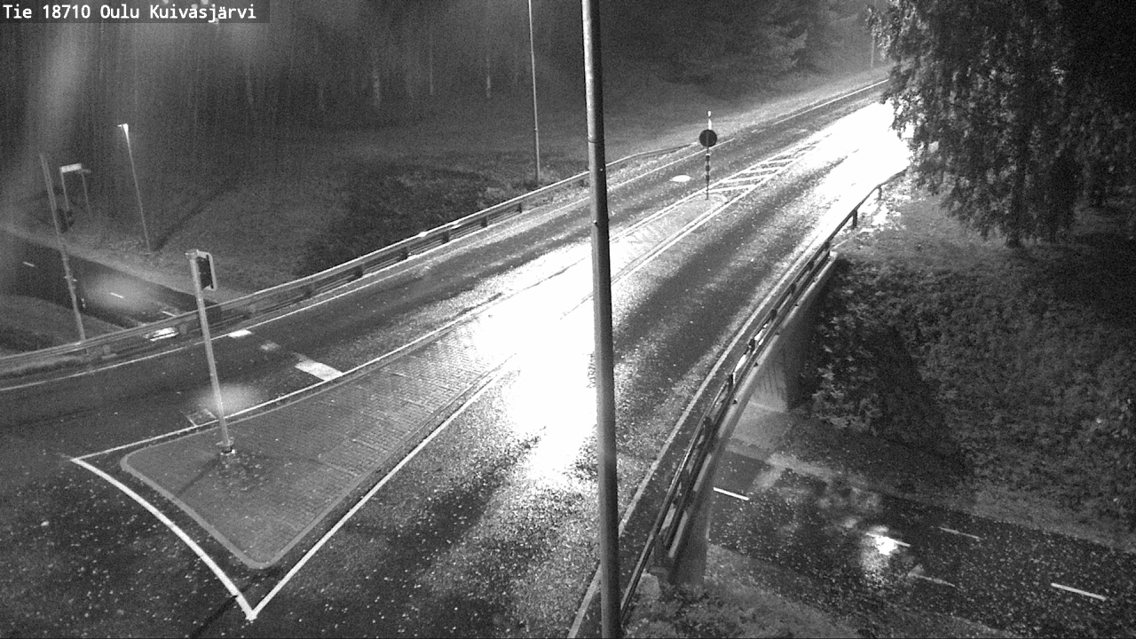 Weather Camera Image väg 18710 Oulu Kuivasjärvi, Oulu, Pohjois-Pohjanmaa