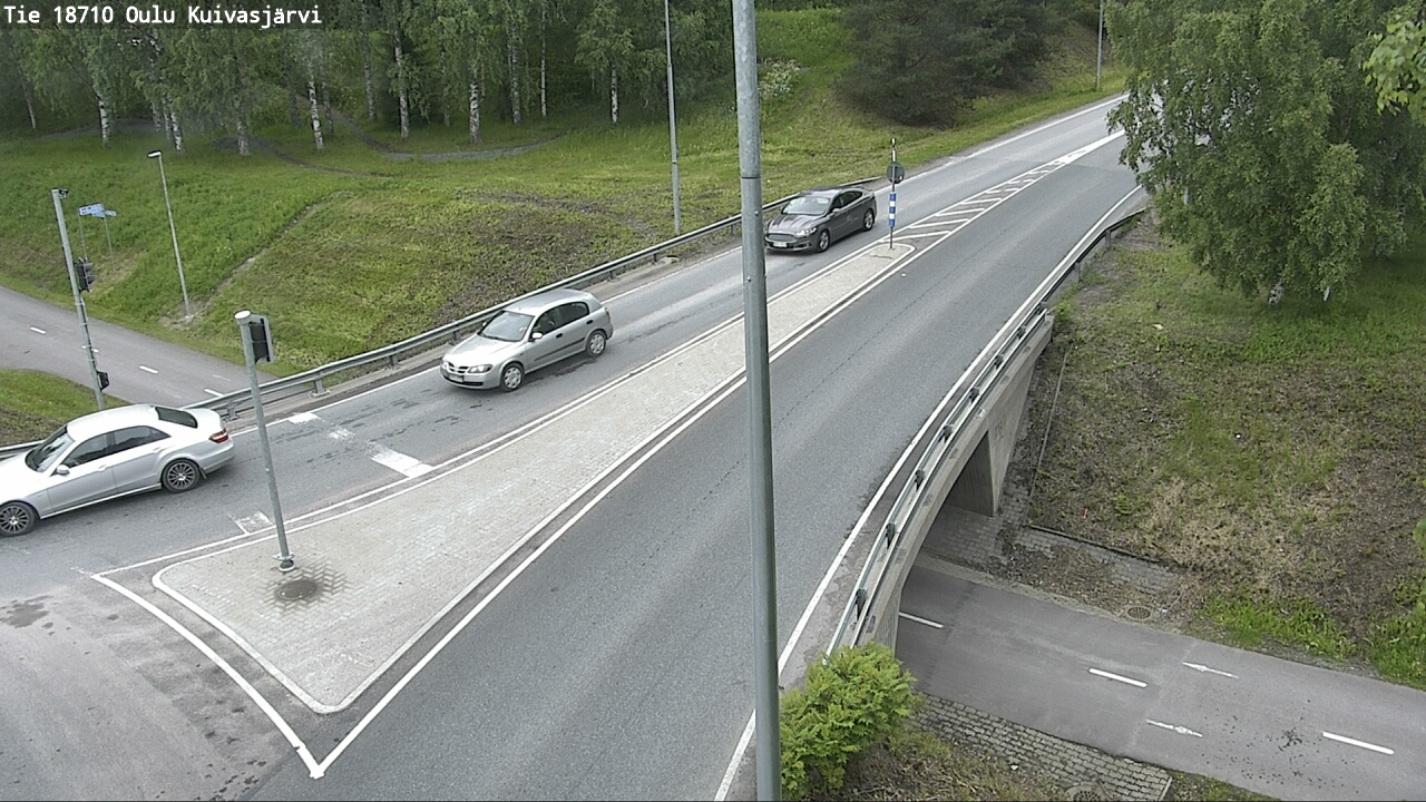 Weather Camera Image väg 18710 Oulu Kuivasjärvi, Oulu, Pohjois-Pohjanmaa
