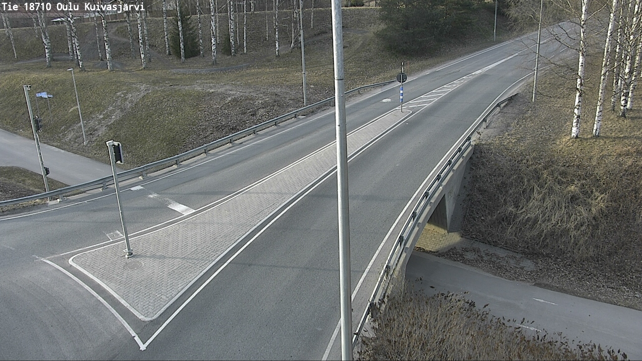 Weather Camera Image väg 18710 Oulu Kuivasjärvi, Oulu, Pohjois-Pohjanmaa