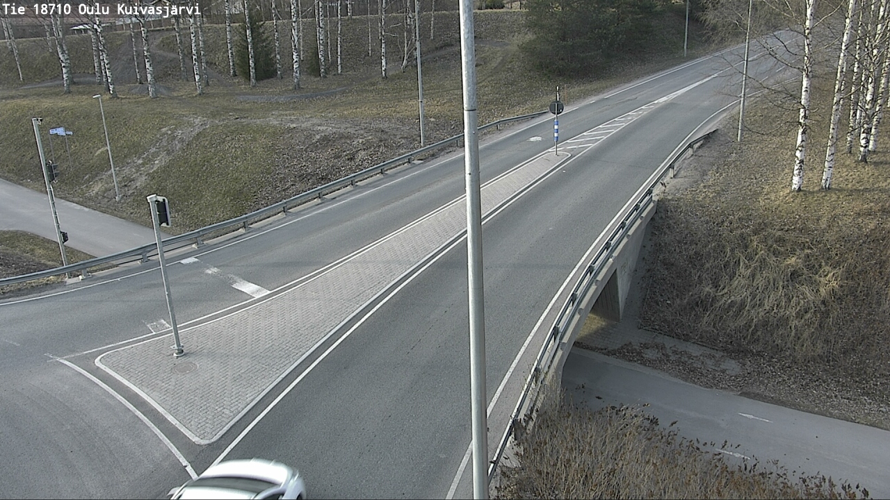 Weather Camera Image väg 18710 Oulu Kuivasjärvi, Oulu, Pohjois-Pohjanmaa