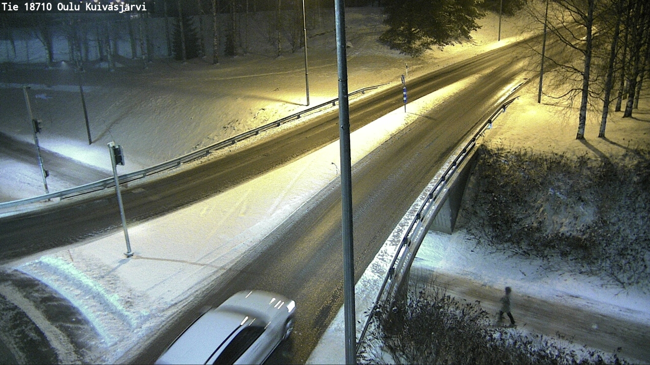 Weather Camera Image väg 18710 Oulu Kuivasjärvi, Oulu, Pohjois-Pohjanmaa