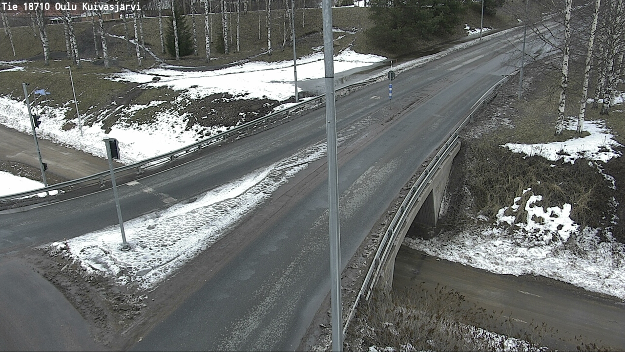 Weather Camera Image väg 18710 Oulu Kuivasjärvi, Oulu, Pohjois-Pohjanmaa