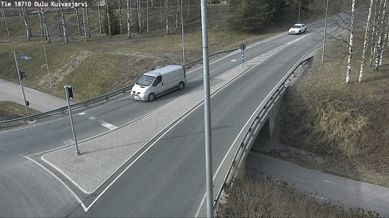 Weather Camera Image väg 18710 Oulu Kuivasjärvi, Oulu, Pohjois-Pohjanmaa