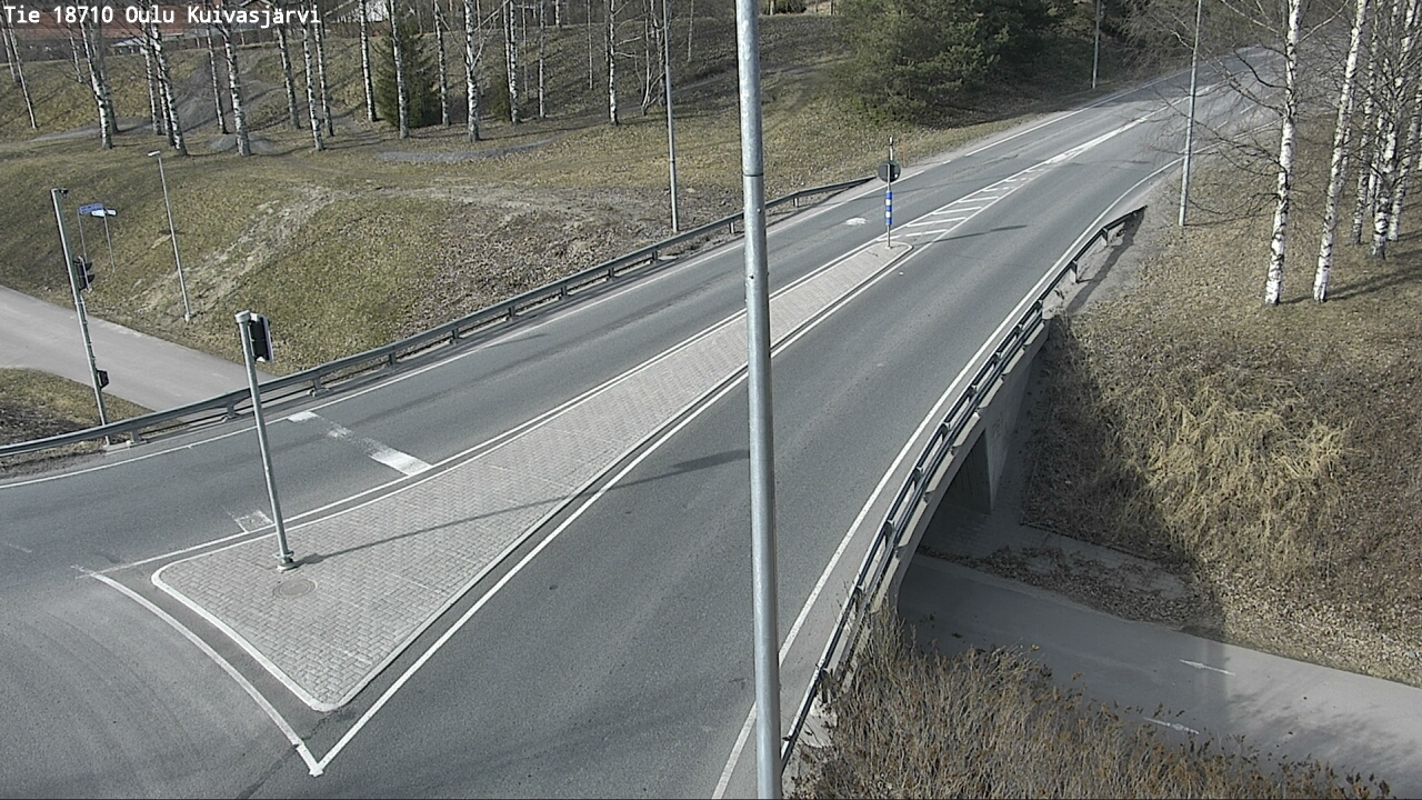 Weather Camera Image väg 18710 Oulu Kuivasjärvi, Oulu, Pohjois-Pohjanmaa