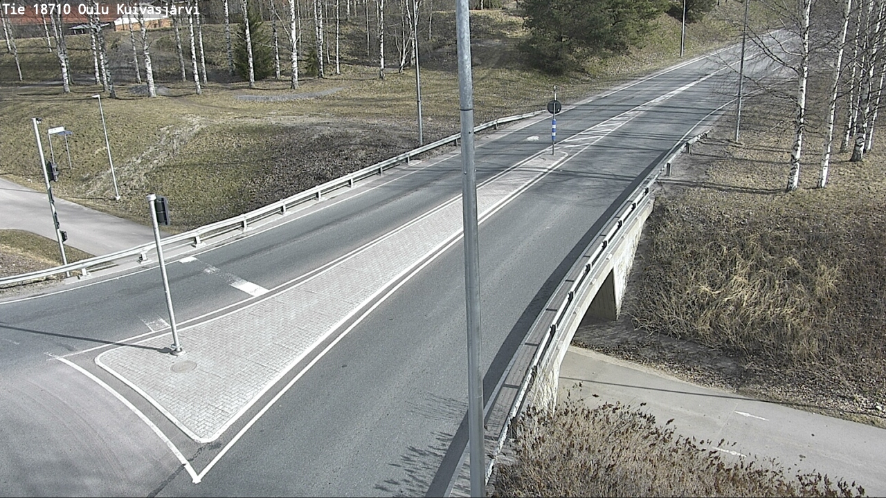 Weather Camera Image väg 18710 Oulu Kuivasjärvi, Oulu, Pohjois-Pohjanmaa