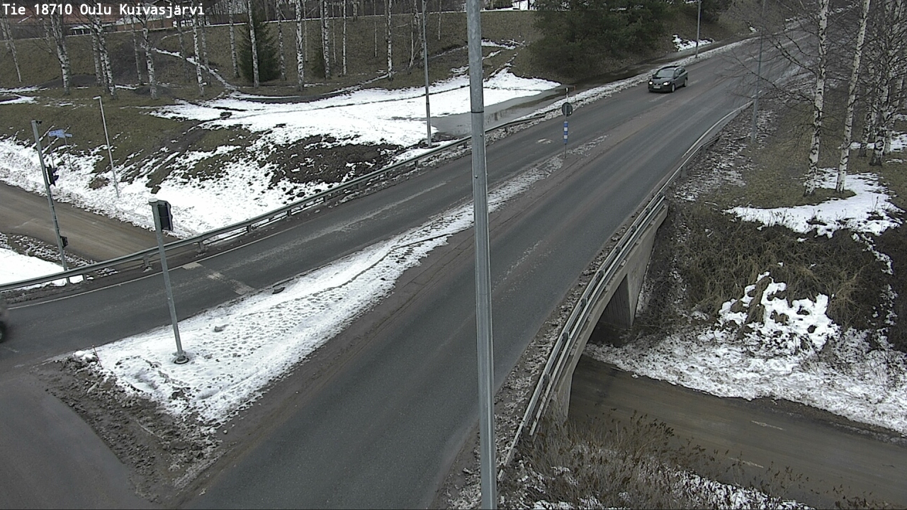 Weather Camera Image väg 18710 Oulu Kuivasjärvi, Oulu, Pohjois-Pohjanmaa