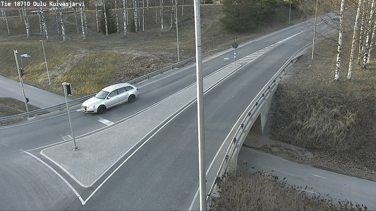 Weather Camera Image väg 18710 Oulu Kuivasjärvi, Oulu, Pohjois-Pohjanmaa