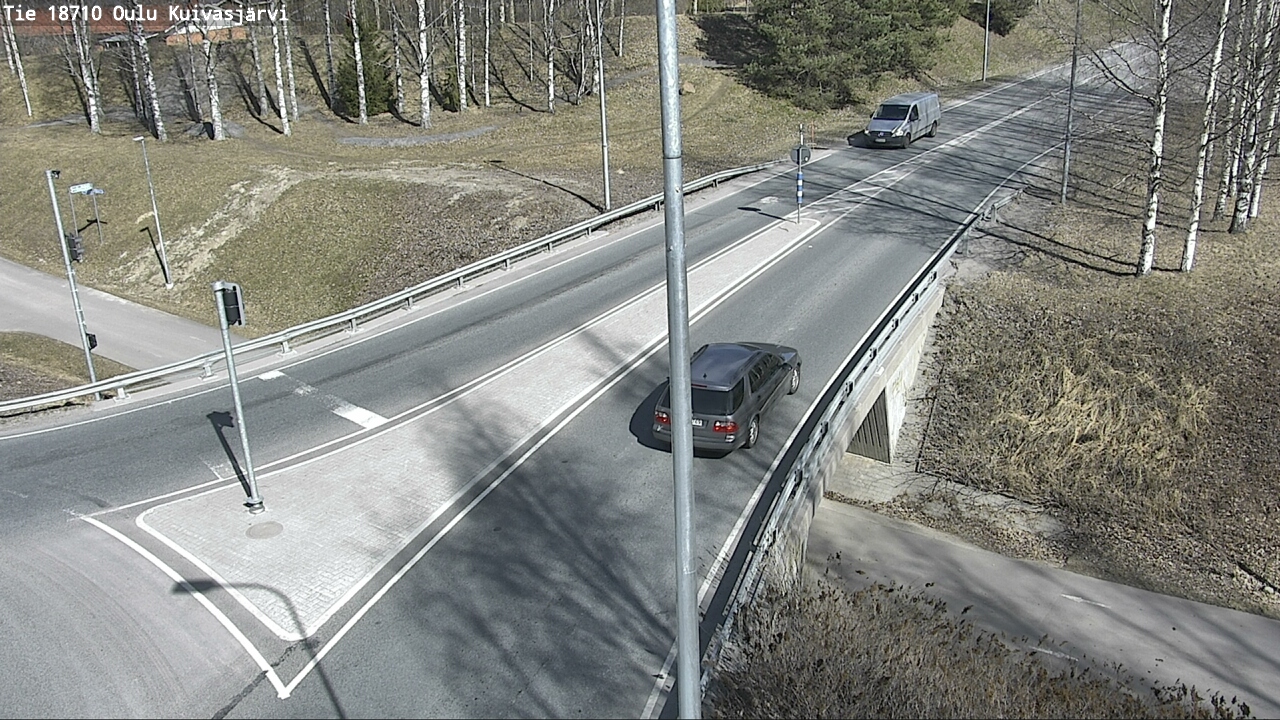 Weather Camera Image väg 18710 Oulu Kuivasjärvi, Oulu, Pohjois-Pohjanmaa