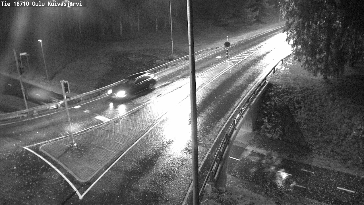 Weather Camera Image väg 18710 Oulu Kuivasjärvi, Oulu, Pohjois-Pohjanmaa