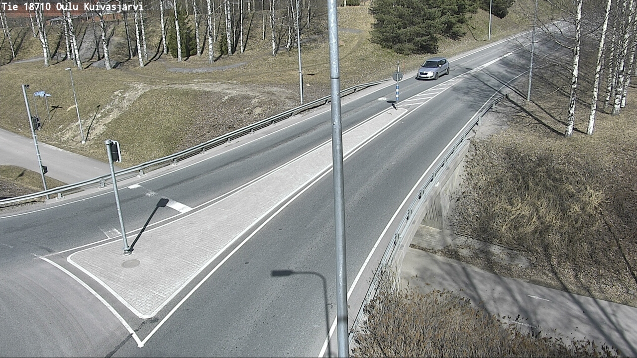 Weather Camera Image väg 18710 Oulu Kuivasjärvi, Oulu, Pohjois-Pohjanmaa