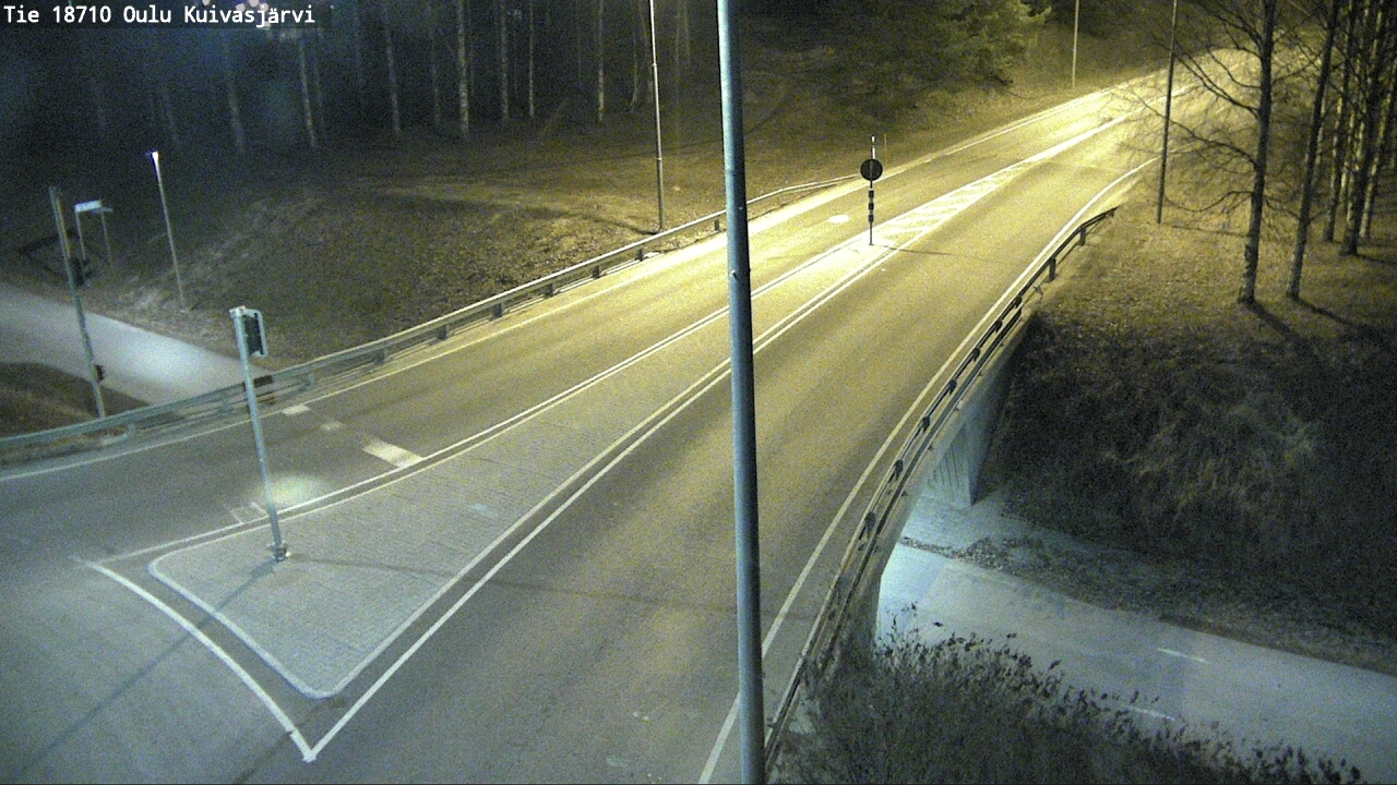Weather Camera Image väg 18710 Oulu Kuivasjärvi, Oulu, Pohjois-Pohjanmaa