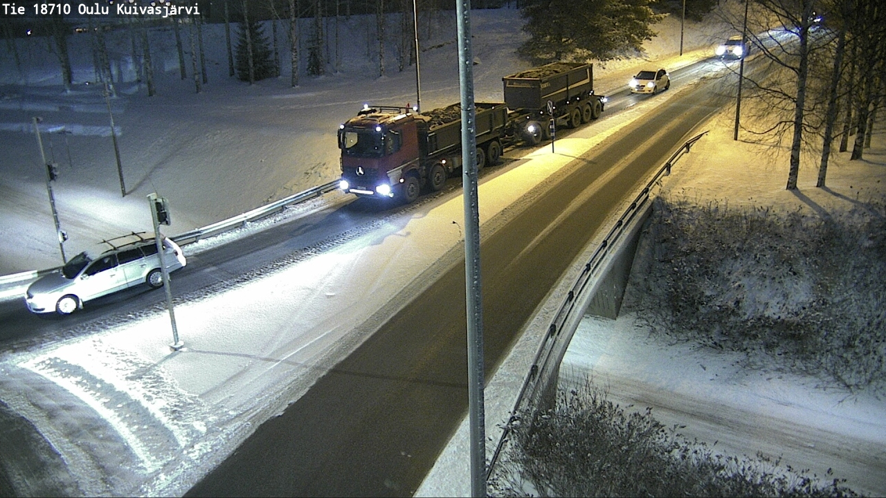 Weather Camera Image väg 18710 Oulu Kuivasjärvi, Oulu, Pohjois-Pohjanmaa