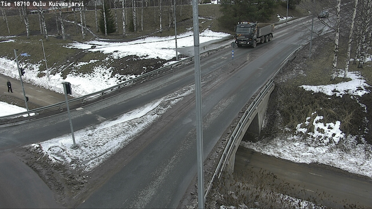 Weather Camera Image väg 18710 Oulu Kuivasjärvi, Oulu, Pohjois-Pohjanmaa