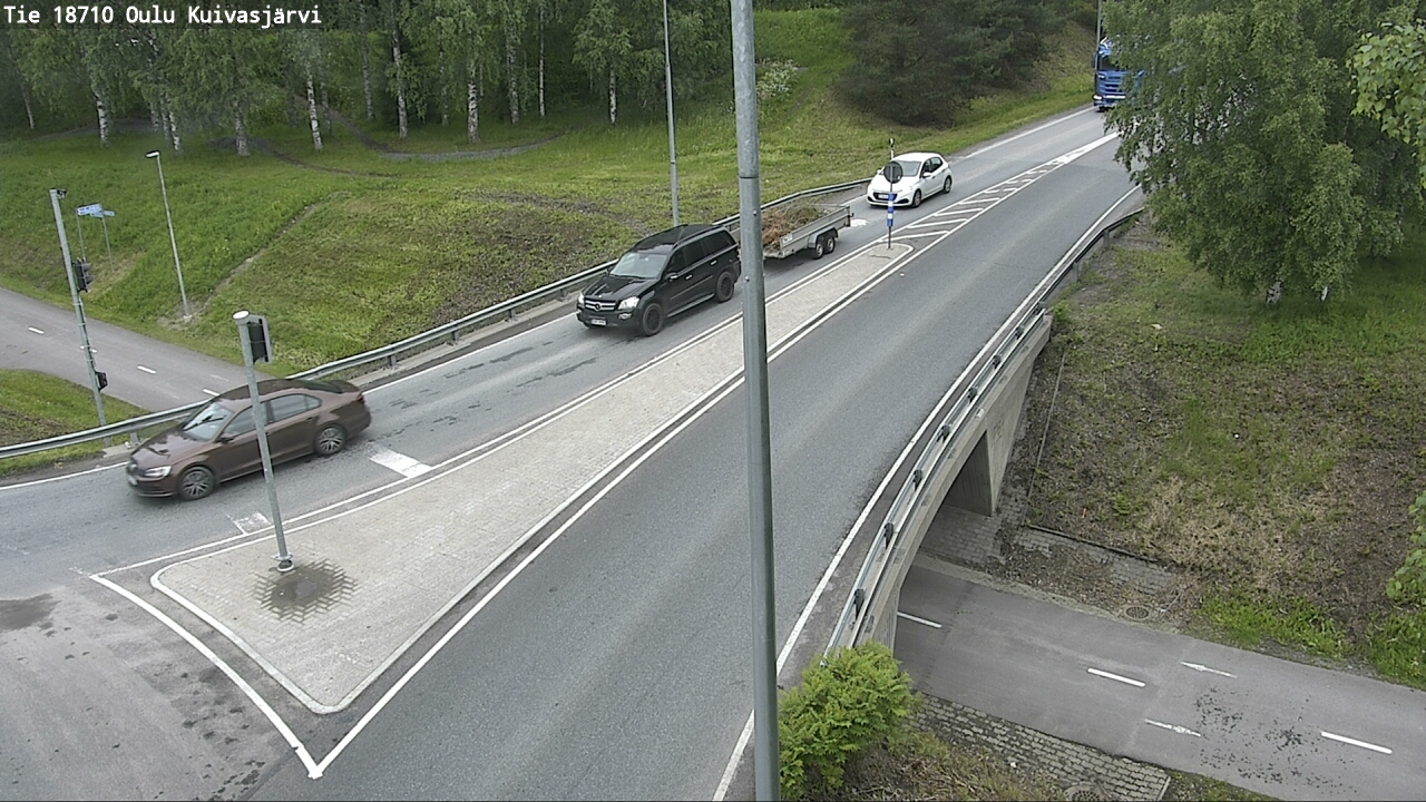 Weather Camera Image road 18710 Oulu Kuivasjärvi, Oulu, Pohjois-Pohjanmaa
