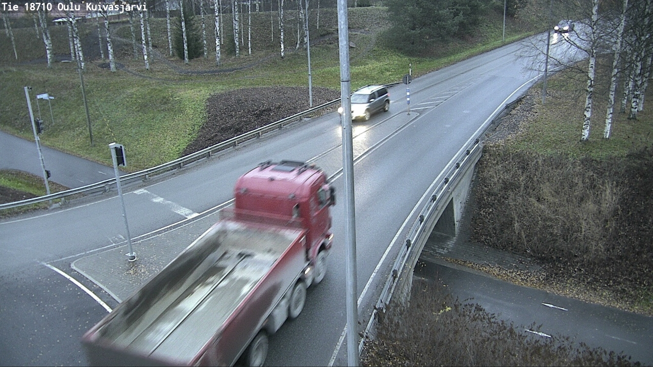 Weather Camera Image väg 18710 Oulu Kuivasjärvi, Oulu, Pohjois-Pohjanmaa