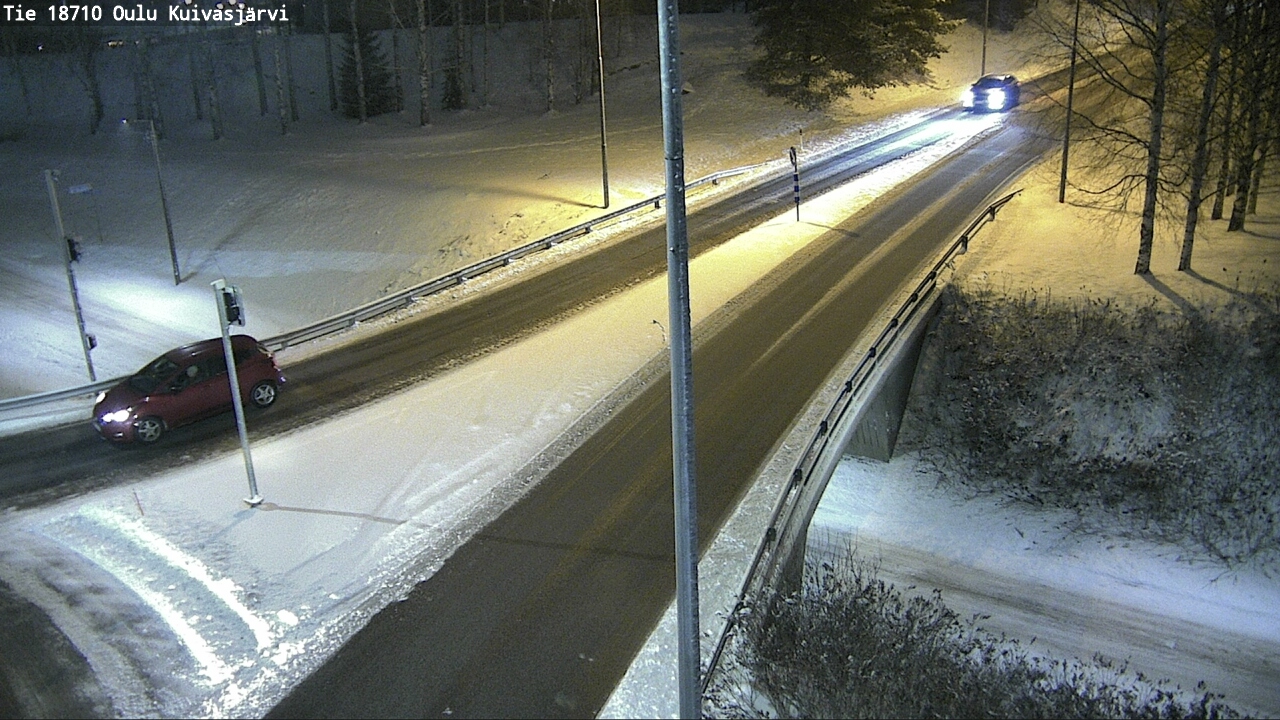 Weather Camera Image väg 18710 Oulu Kuivasjärvi, Oulu, Pohjois-Pohjanmaa