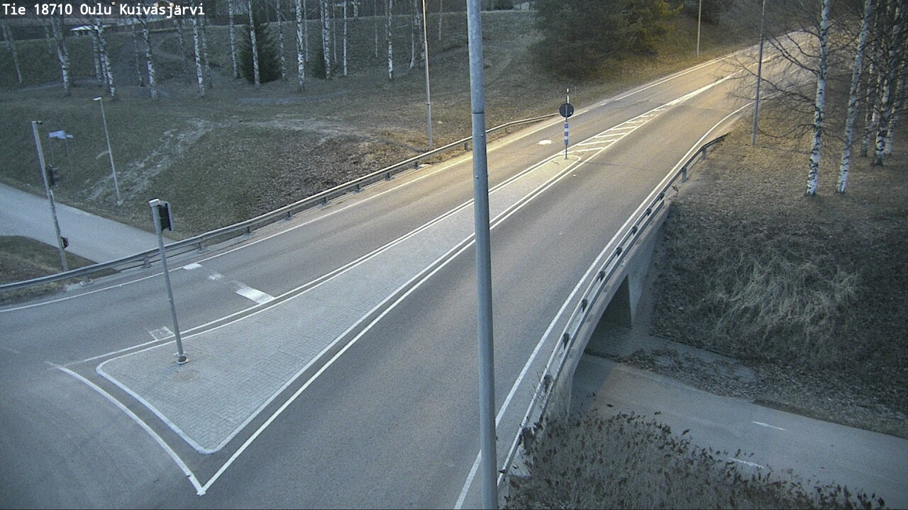 Weather Camera Image väg 18710 Oulu Kuivasjärvi, Oulu, Pohjois-Pohjanmaa