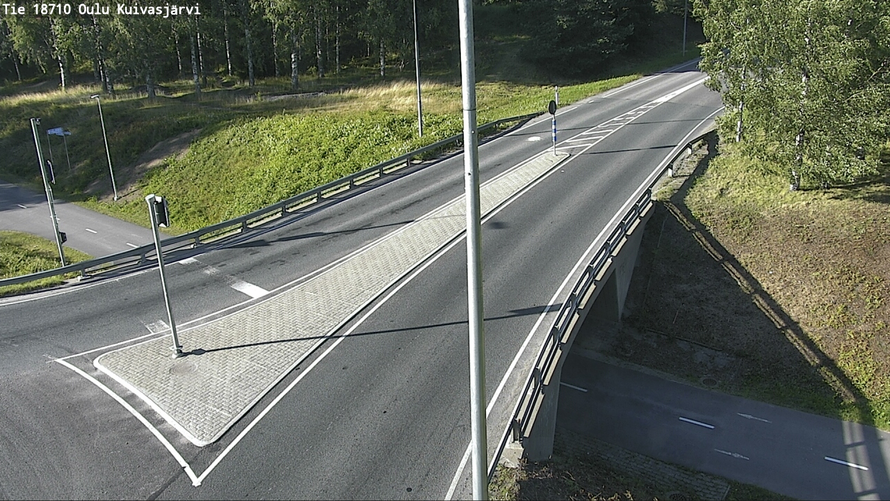 Weather Camera Image road 18710 Oulu Kuivasjärvi, Oulu, Pohjois-Pohjanmaa
