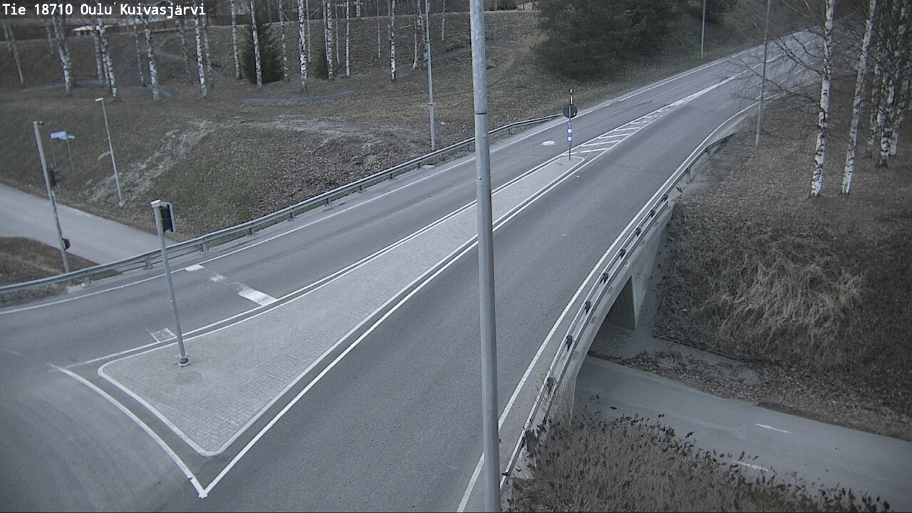 Weather Camera Image väg 18710 Oulu Kuivasjärvi, Oulu, Pohjois-Pohjanmaa