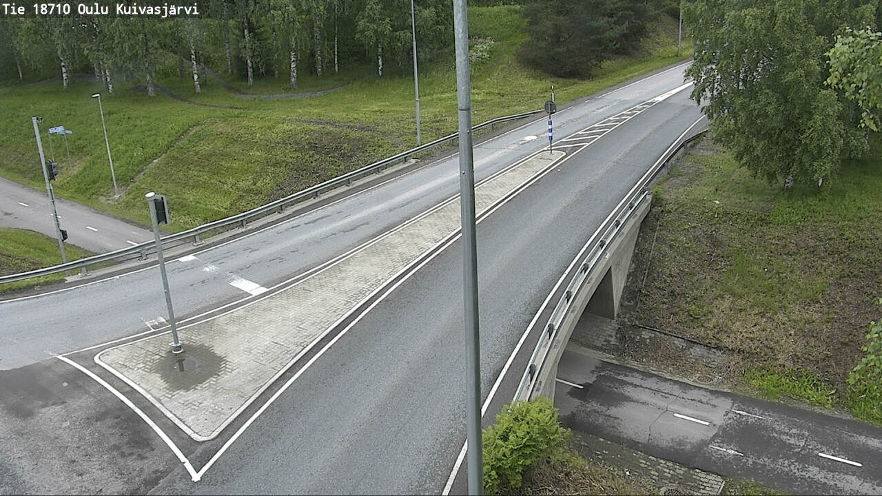 Weather Camera Image väg 18710 Oulu Kuivasjärvi, Oulu, Pohjois-Pohjanmaa