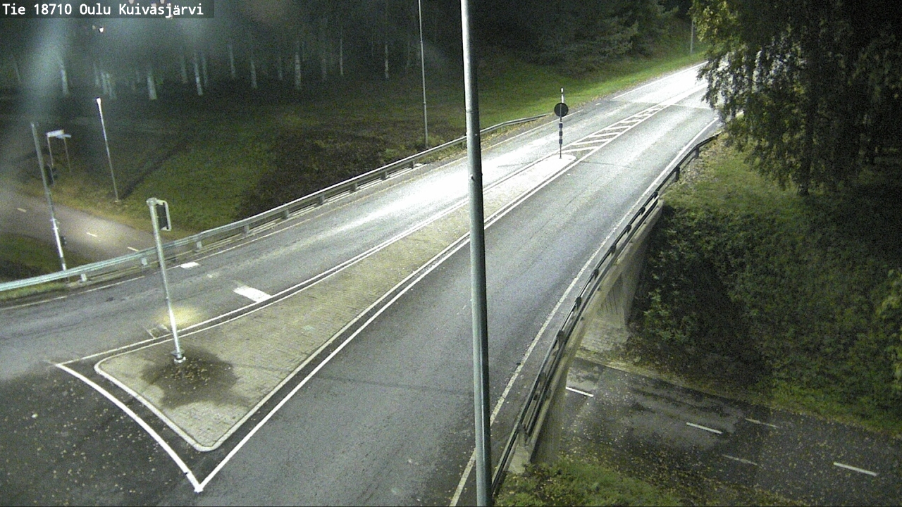 Weather Camera Image väg 18710 Oulu Kuivasjärvi, Oulu, Pohjois-Pohjanmaa