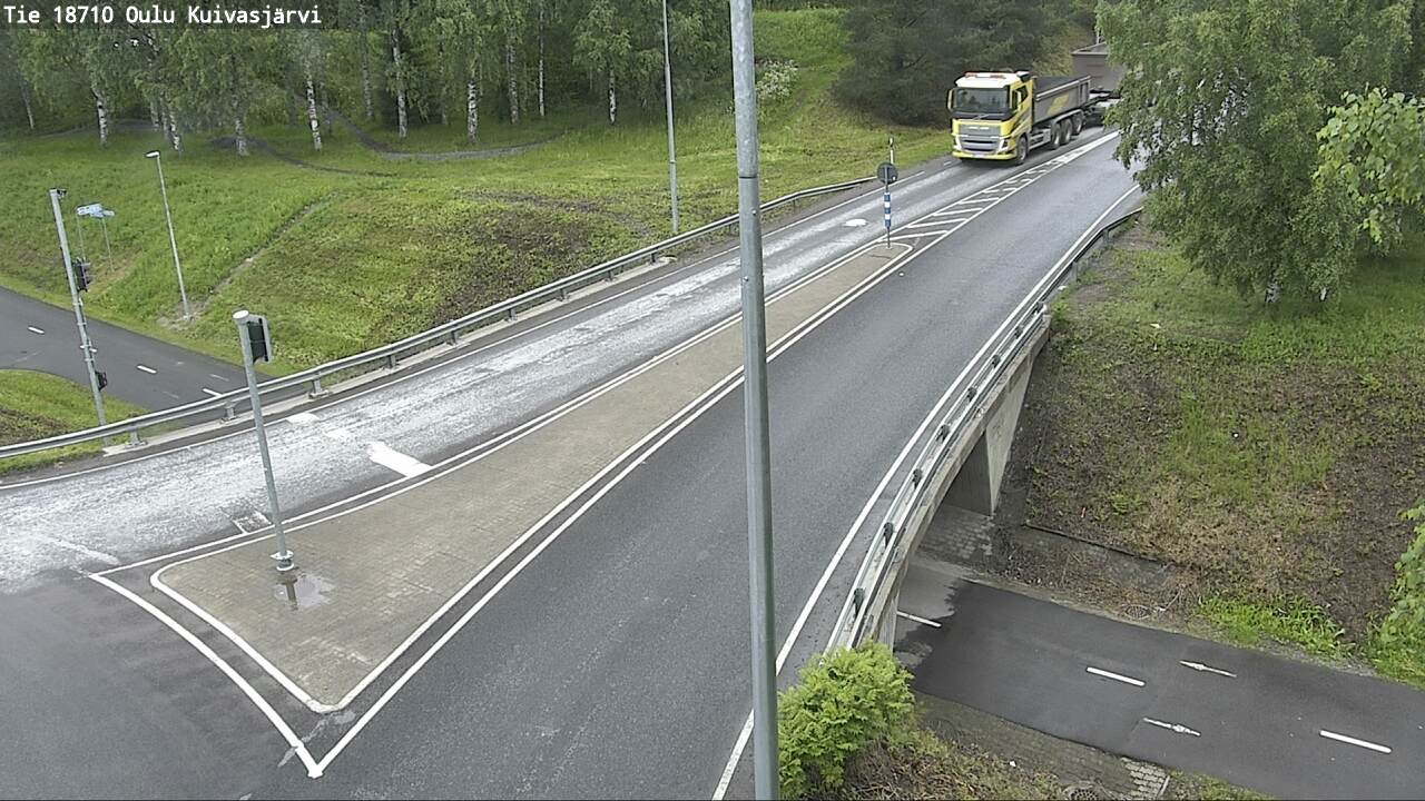 Weather Camera Image väg 18710 Oulu Kuivasjärvi, Oulu, Pohjois-Pohjanmaa