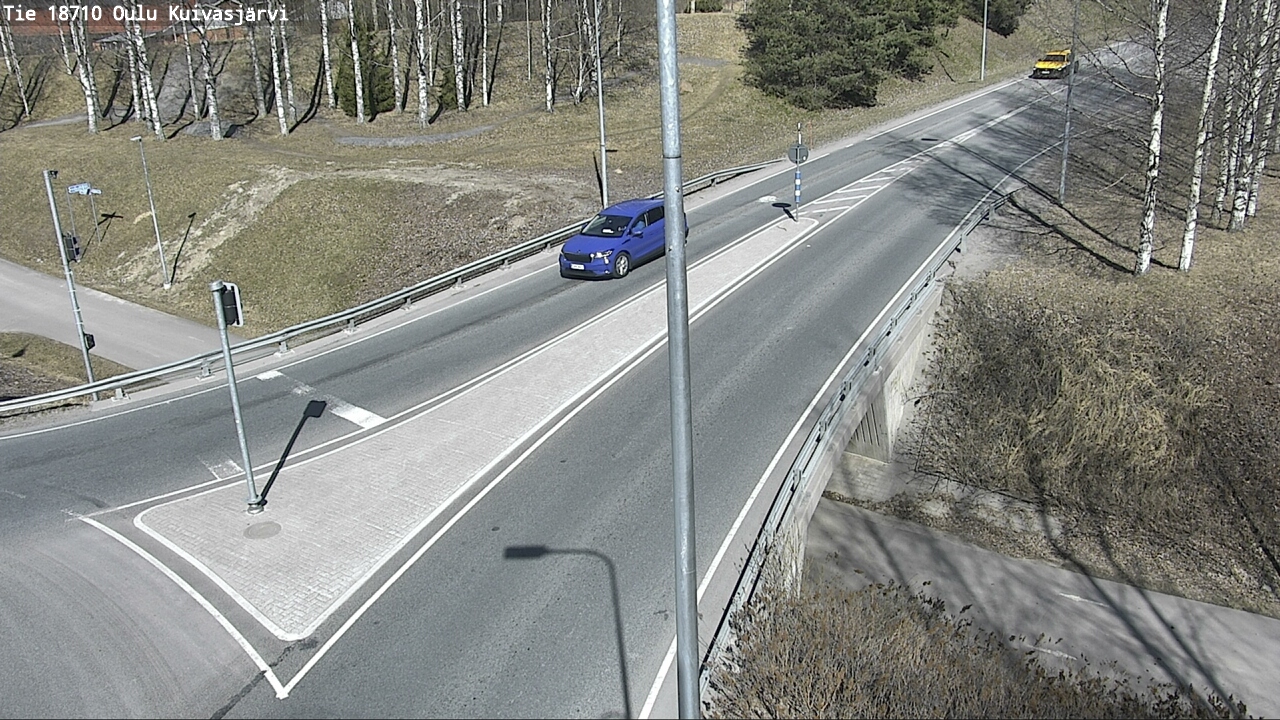 Weather Camera Image väg 18710 Oulu Kuivasjärvi, Oulu, Pohjois-Pohjanmaa