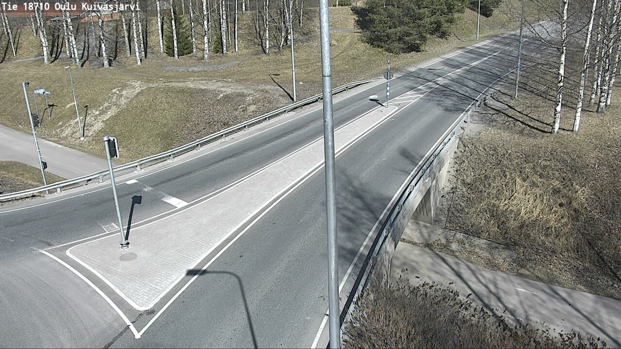 Weather Camera Image väg 18710 Oulu Kuivasjärvi, Oulu, Pohjois-Pohjanmaa