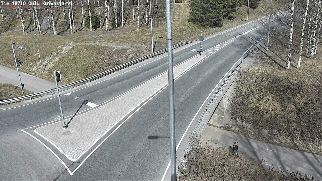 Weather Camera Image väg 18710 Oulu Kuivasjärvi, Oulu, Pohjois-Pohjanmaa