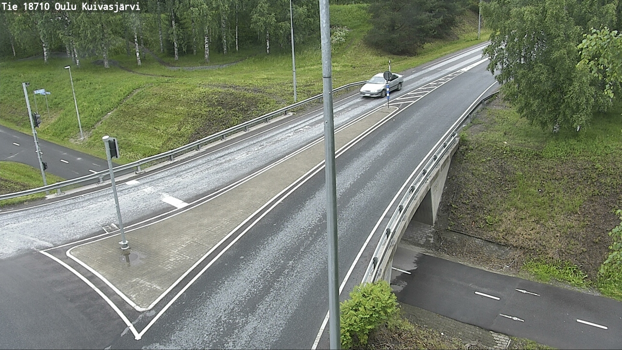 Weather Camera Image väg 18710 Oulu Kuivasjärvi, Oulu, Pohjois-Pohjanmaa
