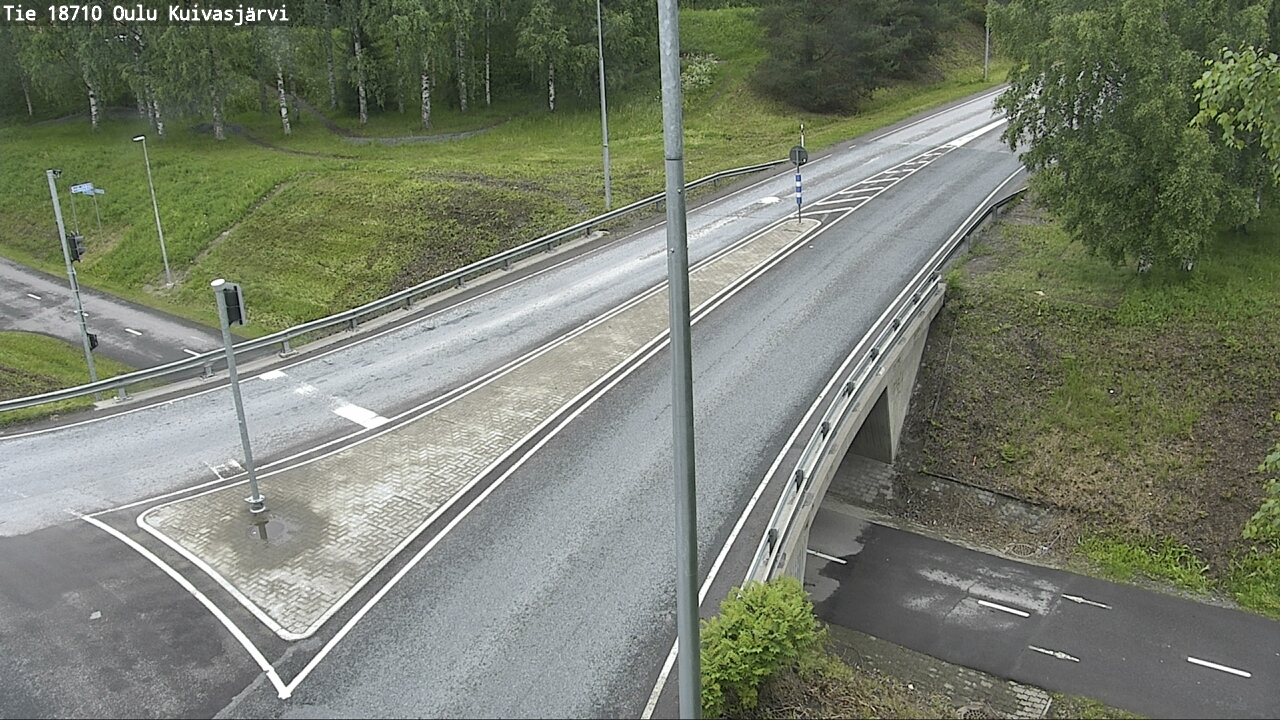 Weather Camera Image väg 18710 Oulu Kuivasjärvi, Oulu, Pohjois-Pohjanmaa