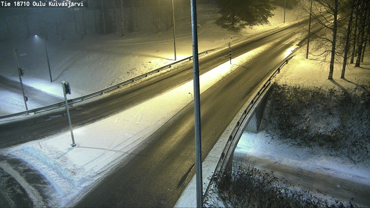 Weather Camera Image väg 18710 Oulu Kuivasjärvi, Oulu, Pohjois-Pohjanmaa