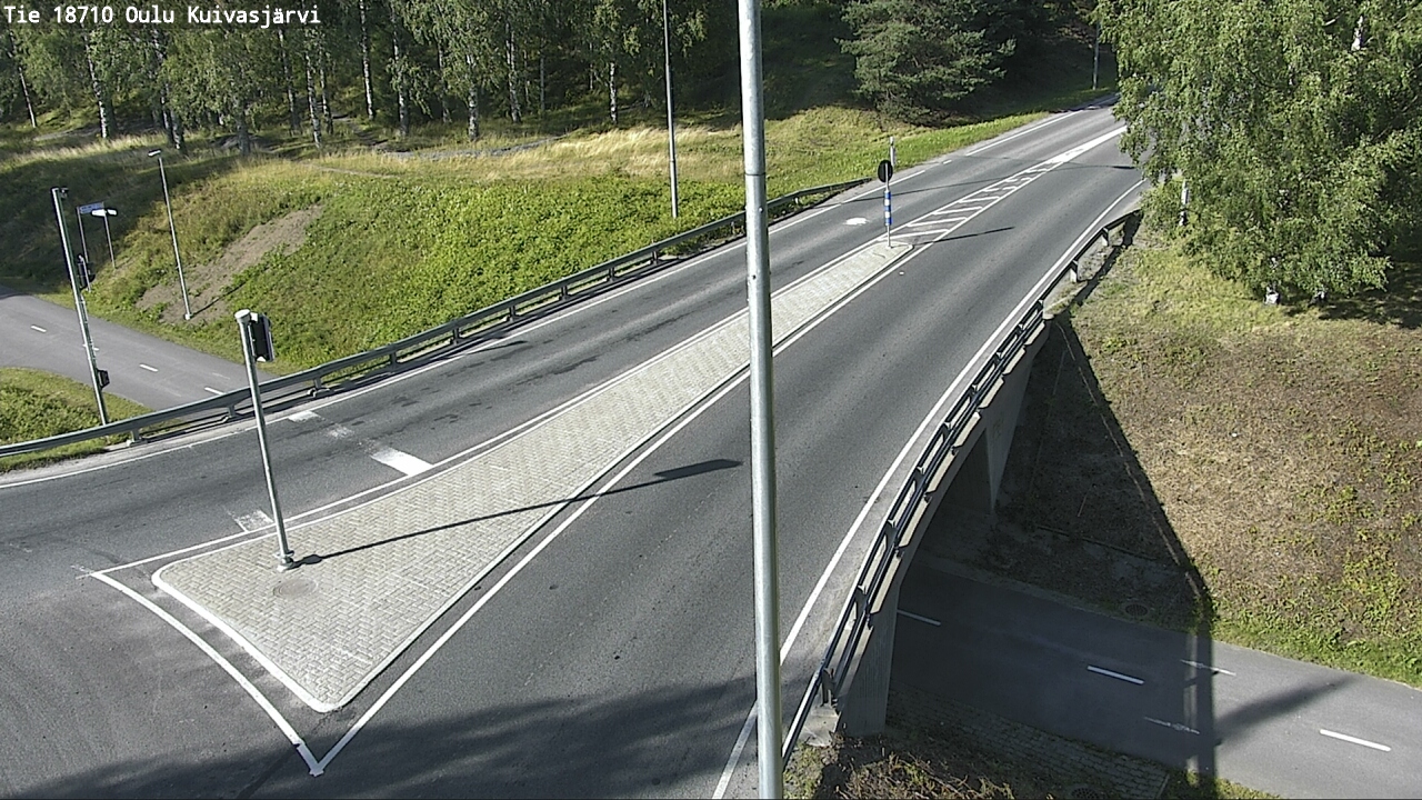 Weather Camera Image road 18710 Oulu Kuivasjärvi, Oulu, Pohjois-Pohjanmaa