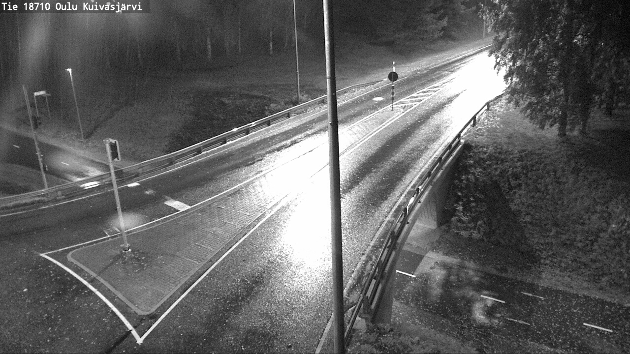 Weather Camera Image väg 18710 Oulu Kuivasjärvi, Oulu, Pohjois-Pohjanmaa