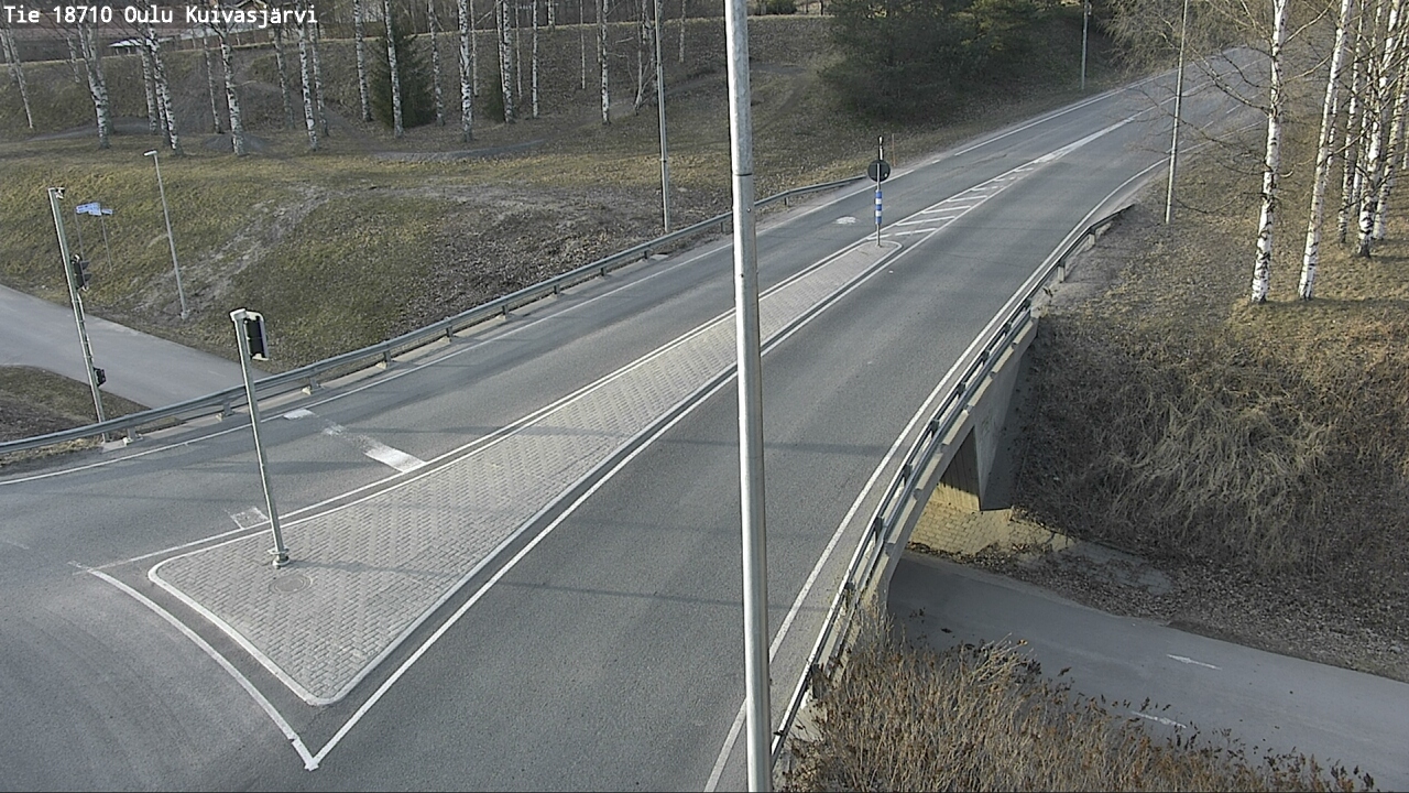 Weather Camera Image väg 18710 Oulu Kuivasjärvi, Oulu, Pohjois-Pohjanmaa