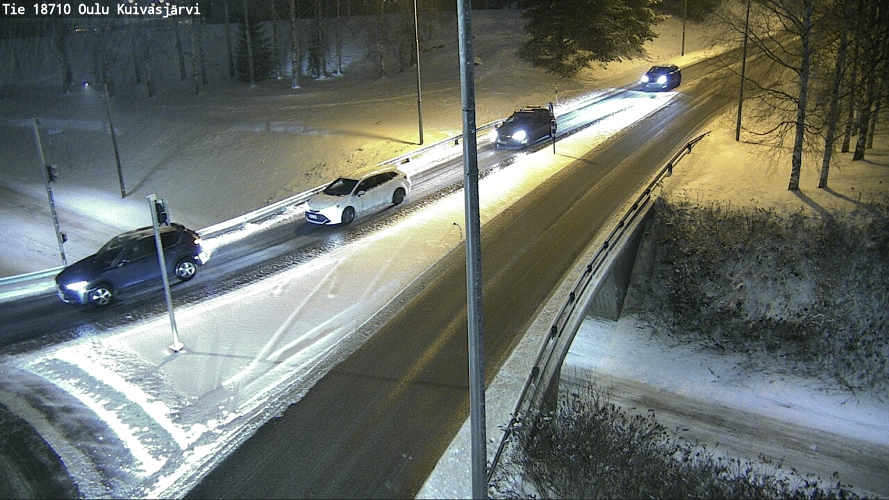 Weather Camera Image väg 18710 Oulu Kuivasjärvi, Oulu, Pohjois-Pohjanmaa