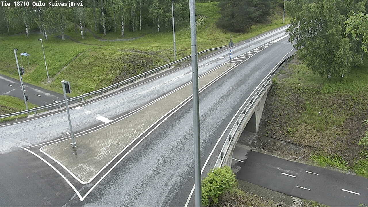 Weather Camera Image väg 18710 Oulu Kuivasjärvi, Oulu, Pohjois-Pohjanmaa