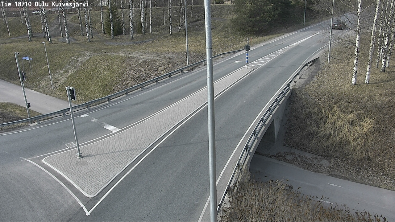 Weather Camera Image väg 18710 Oulu Kuivasjärvi, Oulu, Pohjois-Pohjanmaa