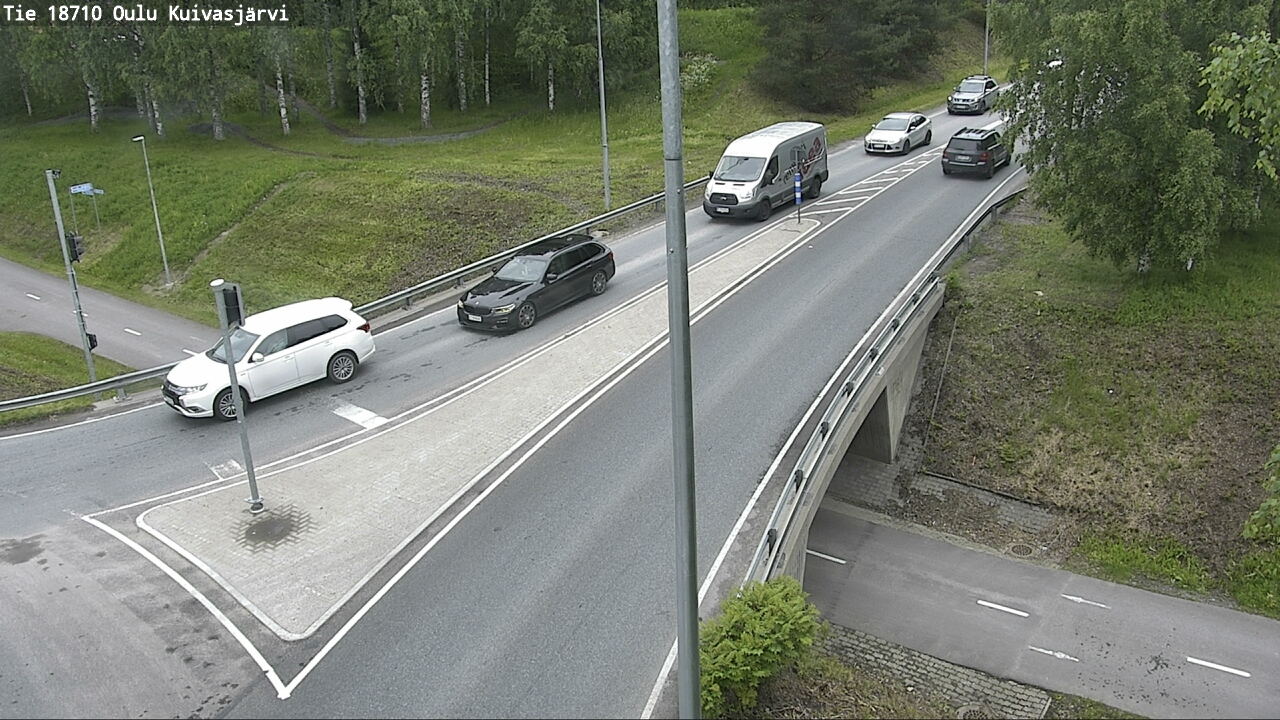 Weather Camera Image väg 18710 Oulu Kuivasjärvi, Oulu, Pohjois-Pohjanmaa