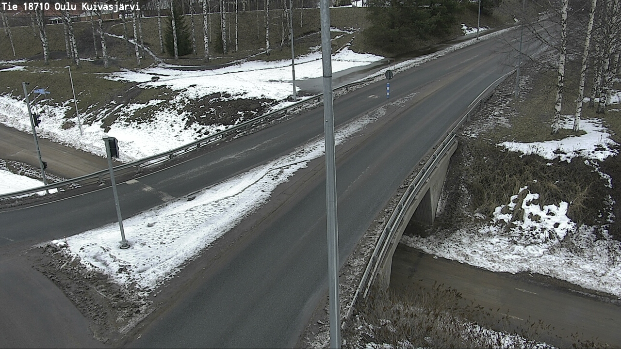 Weather Camera Image road 18710 Oulu Kuivasjärvi, Oulu, Pohjois-Pohjanmaa