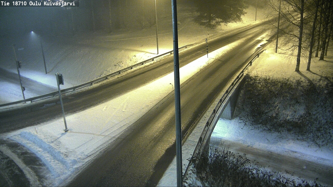 Weather Camera Image väg 18710 Oulu Kuivasjärvi, Oulu, Pohjois-Pohjanmaa