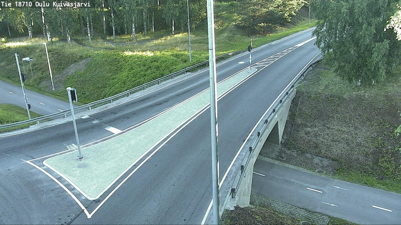 Weather Camera Image road 18710 Oulu Kuivasjärvi, Oulu, Pohjois-Pohjanmaa