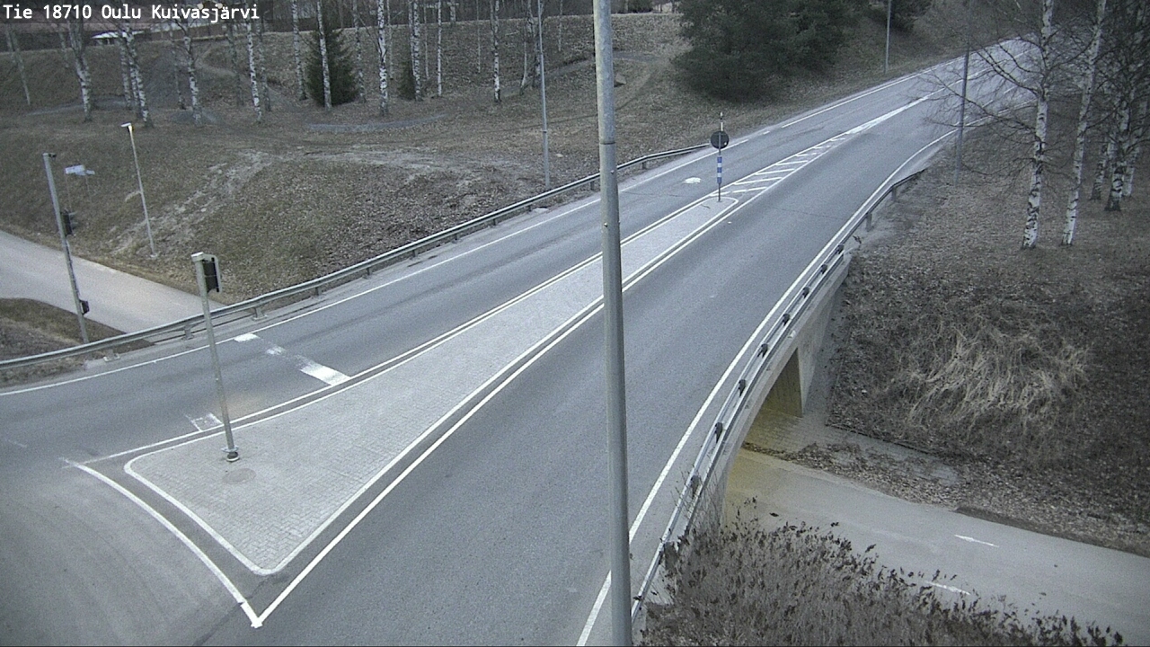Weather Camera Image väg 18710 Oulu Kuivasjärvi, Oulu, Pohjois-Pohjanmaa