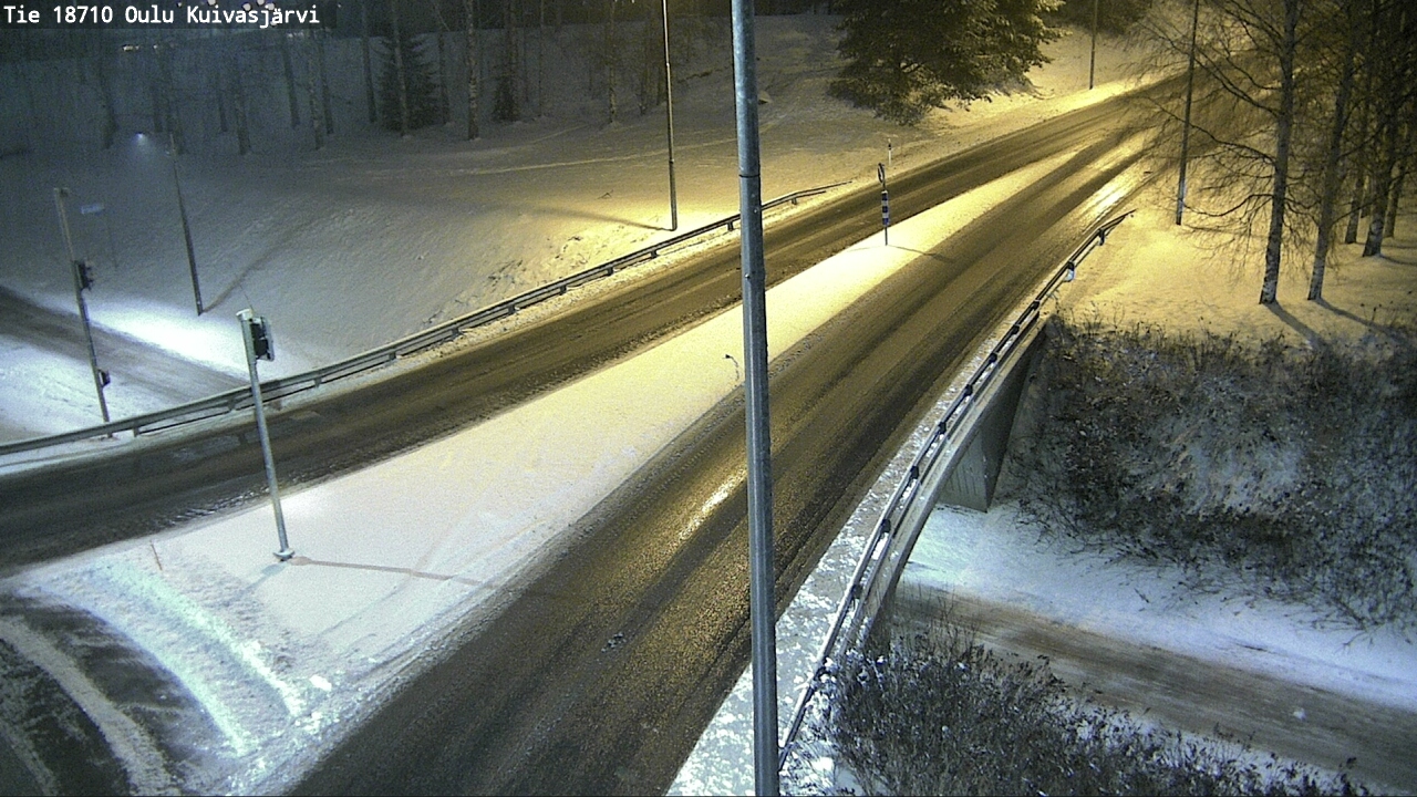 Weather Camera Image väg 18710 Oulu Kuivasjärvi, Oulu, Pohjois-Pohjanmaa