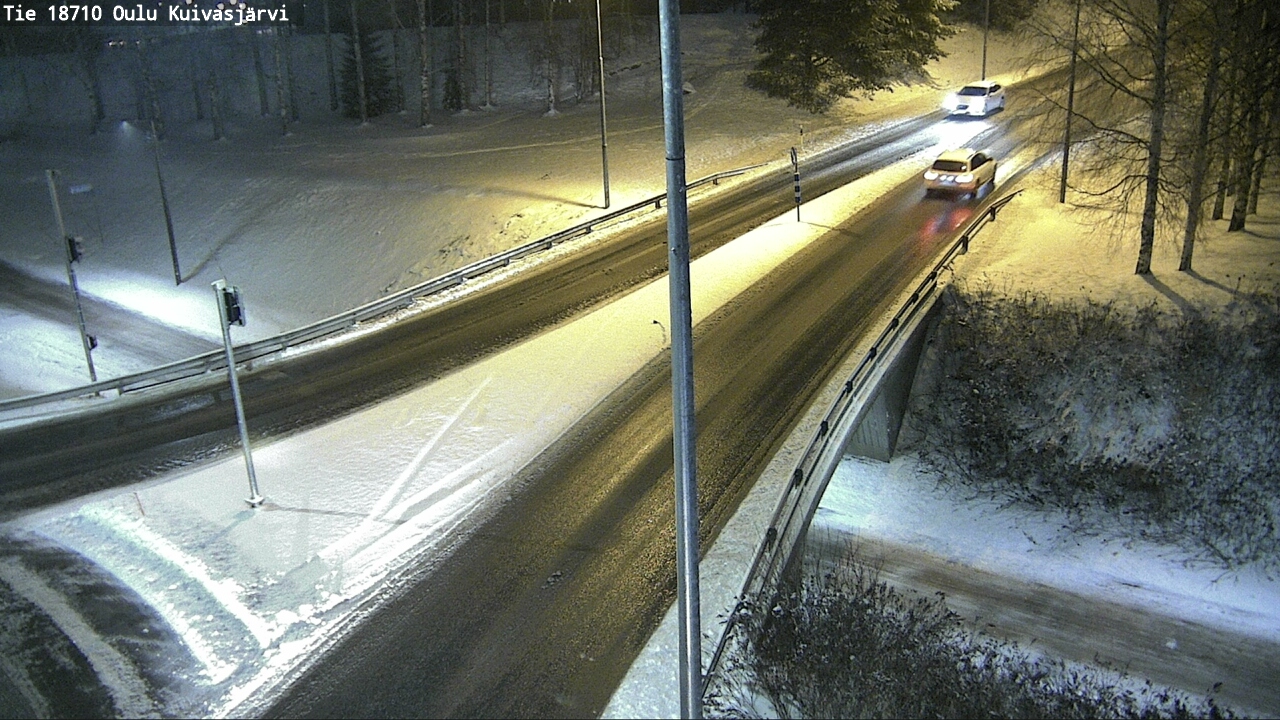 Weather Camera Image väg 18710 Oulu Kuivasjärvi, Oulu, Pohjois-Pohjanmaa