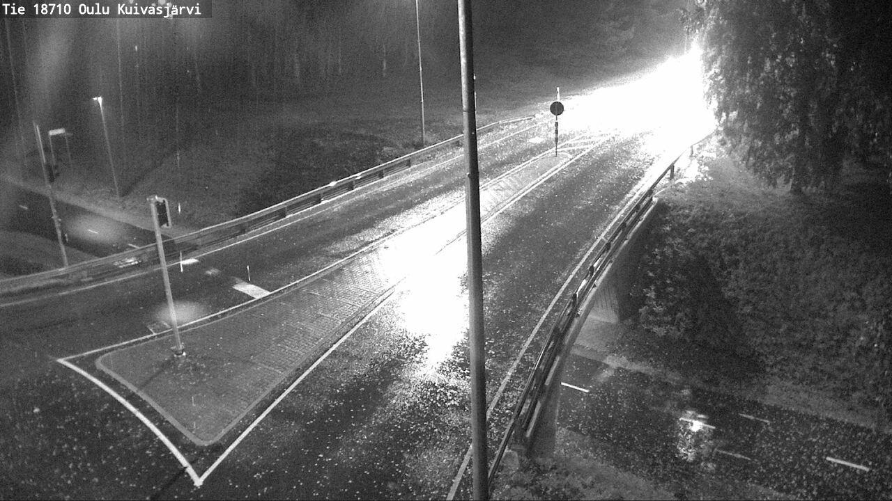 Weather Camera Image väg 18710 Oulu Kuivasjärvi, Oulu, Pohjois-Pohjanmaa