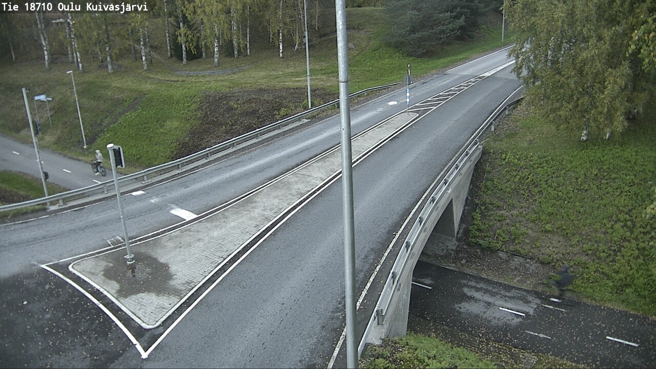 Weather Camera Image väg 18710 Oulu Kuivasjärvi, Oulu, Pohjois-Pohjanmaa