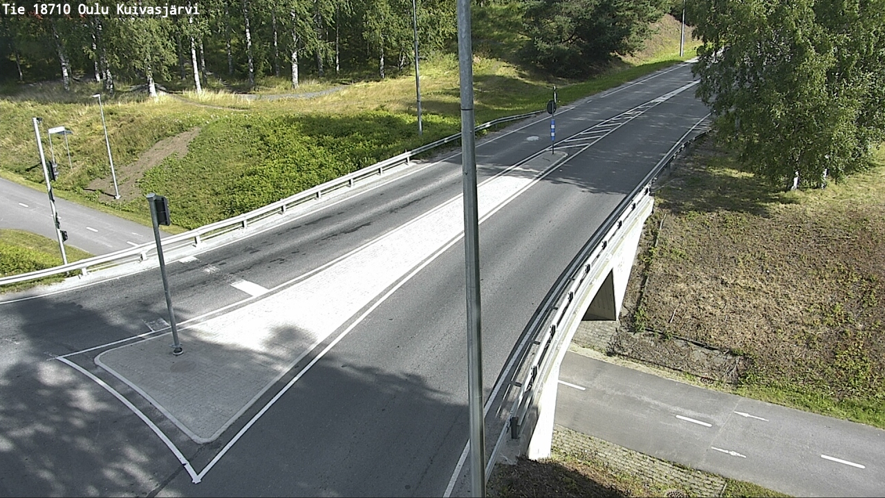 Weather Camera Image väg 18710 Oulu Kuivasjärvi, Oulu, Pohjois-Pohjanmaa